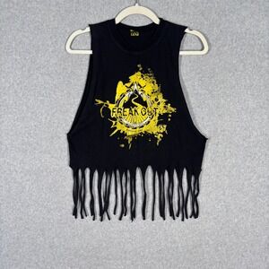 Fringe Tank Top Small Death Road Indie Sleaze Grunge Festival‎ Western Homemade